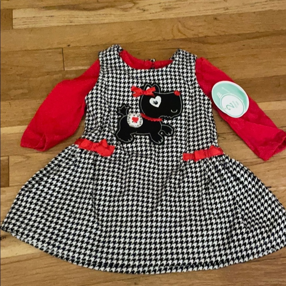 2 piece set - dress and long sleeve bodysuit